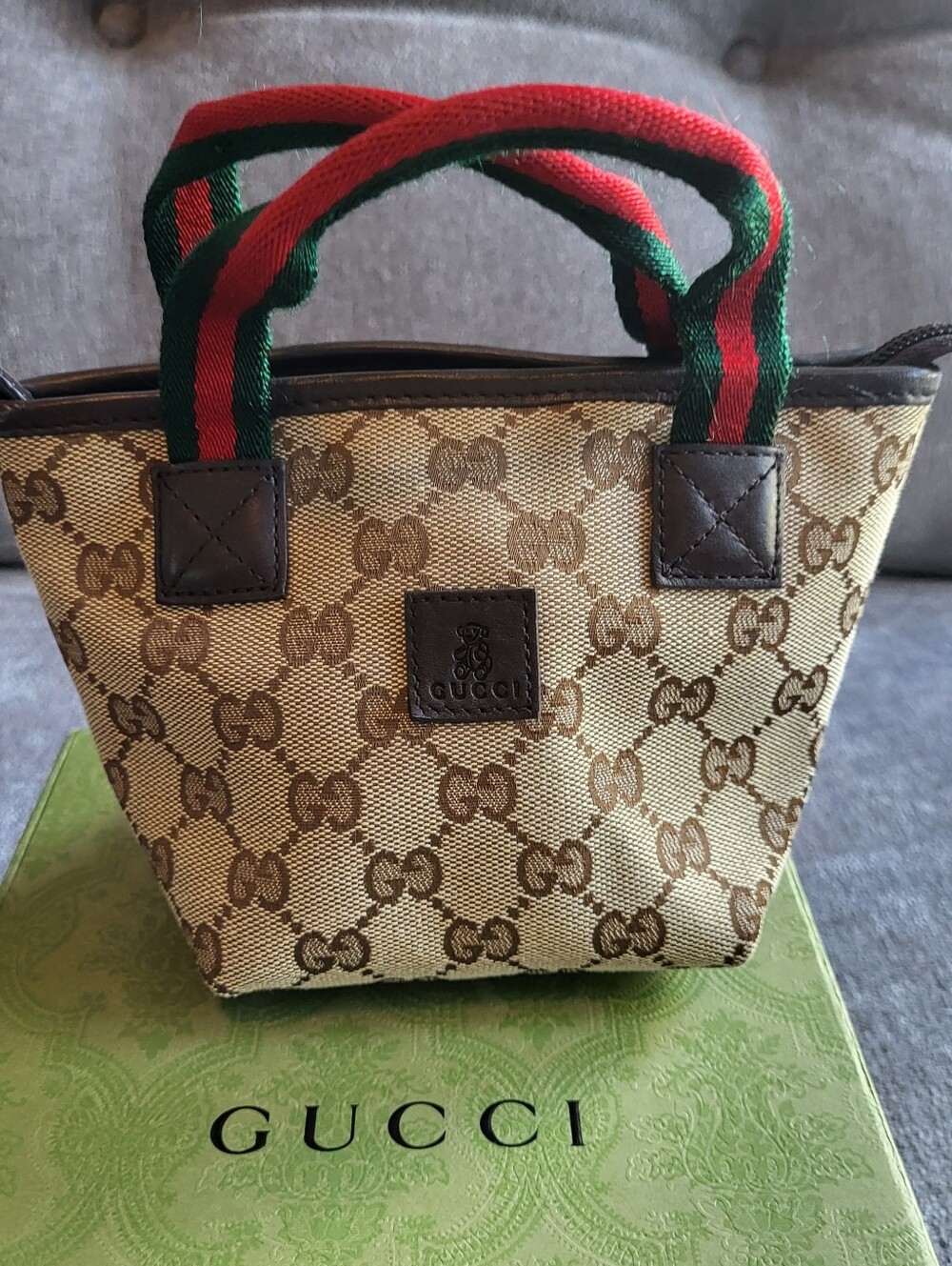 GUCCI Mini GG Canvas Web Childrens Handbag - Picture 9 of 14